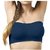 Blue Non Wired Seamless Tube Bra for Women Size-XL (Below to 40 size)