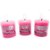 AuraDecor Pack of 3 Rose Fragrance Pillar 33 inch Candle Each