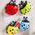 Cartoon Ladybird Toothpaste  Toothbrush Holder with Suction Cups(Multicolor)