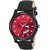 Svviss Bells Original Red Dial Red Leather Strap Day and Date Multifunction Chronograph Wrist Watch for Men - SB-1079