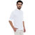 Roller Fashions Men's Solid Casual White Shirt