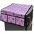 The Intellect Bazaar Set of 2 PVC Refrigerator Cover and Microwave Oven Cover Combo, Purple