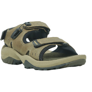 Buy Woodland Men's Khaki Sandals Online @ ₹3495 from ShopClues