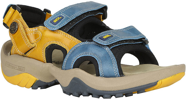 Buy Woodland Men Mustard Yellow Leather Sandals - Sandals for Men 297721 |  Myntra