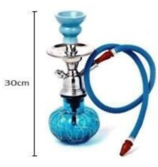 Buy Designer Blue Glass Hookah By Hpa Set Of 1 Online @ ₹399 from ShopClues
