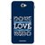 Snooky Printed Love Your Work Mobile Back Cover For Sony Xperia E4 - Blue