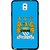 Snooky Printed Eagle Logo Mobile Back Cover For Samsung Galaxy Note 3 - Blue