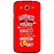 Snooky Printed Happiness Is Every Where Mobile Back Cover For Samsung Galaxy Mega 5.8 - Red