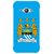 Snooky Printed Eagle Logo Mobile Back Cover For Samsung Galaxy Ace J1 - Blue