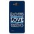 Snooky Printed Love Your Work Mobile Back Cover For Huawei Honor 3C - Blue