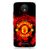 Snooky Printed Red United Mobile Back Cover For Motorola Moto C Plus - Red