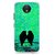 Snooky Printed Love Birds Mobile Back Cover For Motorola Moto C Plus - Green