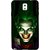 Snooky Printed Loughing Joker Mobile Back Cover For Samsung Galaxy Note 3 - Green