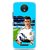 Snooky Printed Football Champion Mobile Back Cover For Motorola Moto C Plus - Blue