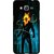 Snooky Printed Ghost Rider Mobile Back Cover For Samsung Galaxy Grand Max - Blue