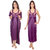 RamE Hot Women Purple  2 PC  Satin Night Dress 2 PC