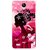 Snooky Printed Pink Lady Mobile Back Cover For Vivo Y22 - Pink