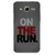 Snooky Printed On The Run Mobile Back Cover For Samsung Galaxy Core Prime - Grey