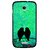 Snooky Printed Love Birds Mobile Back Cover For Micromax A116 - Green