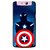 Snooky Printed America Sheild Mobile Back Cover For Oppo N1 Mini - Blue