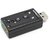 Techdeal Virtual 7.1 Channel External USB Audio Adapter Sound Card  (Black)