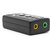 Techdeal Virtual 7.1 Channel External USB Audio Adapter Sound Card  (Black)