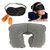 BANQLYNHome World Travel Selection 3 In 1 Comfort Neck PIllow, Travel Eye Shade Mask, Ear Plugs,Suitable for Train Bus Fligh Ca