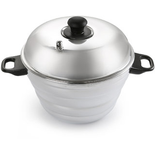 Malika Idly Dhokla Steamer Cooker - MOMO maker - 4 Idly Plates 3 Dhokla Plates and 1 Steam Plate