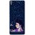 Snooky Printed Blue Lady Mobile Back Cover For Sony Xperia XA1 - Multi
