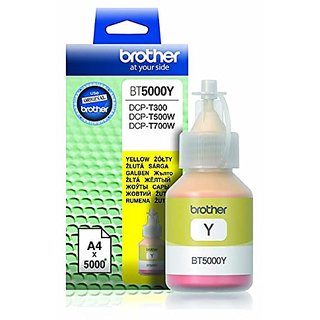 Brother BT5000Y Genuine Ink Bottle Yellow colour For T300  T500  T700W  T800W Printers (Yellow0 offer