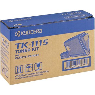 Kyocera TK-1115 Black Toner Cartridge For Use Kyocera FS-1041, FS-1220MFP, FS-1320MFP Printers1,600 pages @ 5 average coverage Single Color Toner(Black) offer