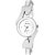 Arum New Collection White Round Shaped Dial Metal Strap Fashion Wrist Watch for Women's and Girl's ASWW-033