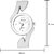 Arum New Collection White Round Shaped Dial Metal Strap Fashion Wrist Watch for Women's and Girl's ASWW-033