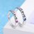 King & Queen Sterling Silver Cubic Zirconia Adjustable Couple Rings