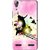 Snooky Printed Flying Man Mobile Back Cover For Lenovo A6000 - Pink