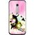 Snooky Printed Flying Man Mobile Back Cover For Motorola Moto X Style - Pink
