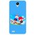 Snooky Printed Childhood Mobile Back Cover For Vivo Y22 - Blue