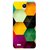 Snooky Printed Hexagon Mobile Back Cover For Vivo Y22 - Multi