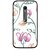 Snooky Printed Flower Sketch Mobile Back Cover For Moto G3 - White