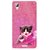 Snooky Printed Pink Cat Mobile Back Cover For Micromax Canvas Doodle 3 A102 - Multicolour