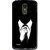 Snooky Printed White Collar Mobile Back Cover For Lg Stylus 3 - Black