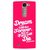 Snooky Printed Live the Life Mobile Back Cover For Lg Spirit - Pink