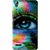 Snooky Printed Designer Eye Mobile Back Cover For Lenovo A6000 - Multi