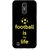 Snooky Printed Football Is Life Mobile Back Cover For LG K10 2017 - Multi
