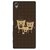 Snooky Printed Wake Up Coffee Mobile Back Cover For Sony Xperia X - Brown