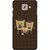 Snooky Printed Wake Up Coffee Mobile Back Cover For Samsung Galaxy J7 Max - Brown