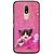 Snooky Printed Pink Cat Mobile Back Cover For Motorola Moto M - Multi