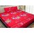 Attractivehomes Glace Cotton Double Bedsheet With 2 Pillow Covers