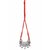 Meia Rhodium Plated Red Alloy Necklace Set For Women