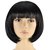 Tahiro Natural Black Human Hair Bob Cut Wig For Ladies - Pack Of 1